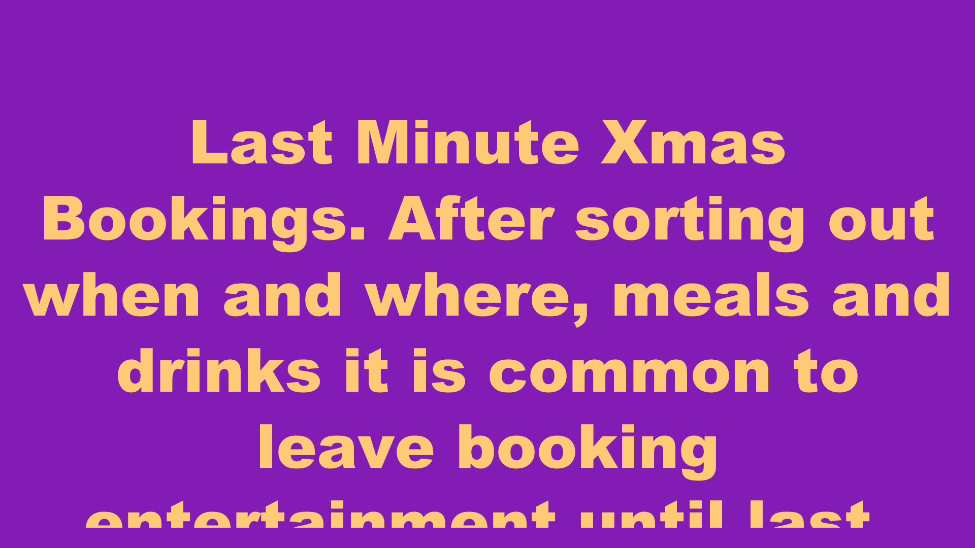 image from Last Minute Xmas Bookings