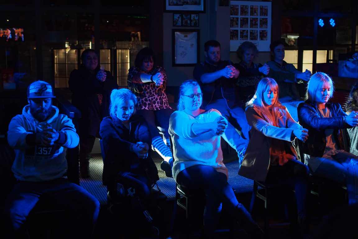 People getting hypnotised